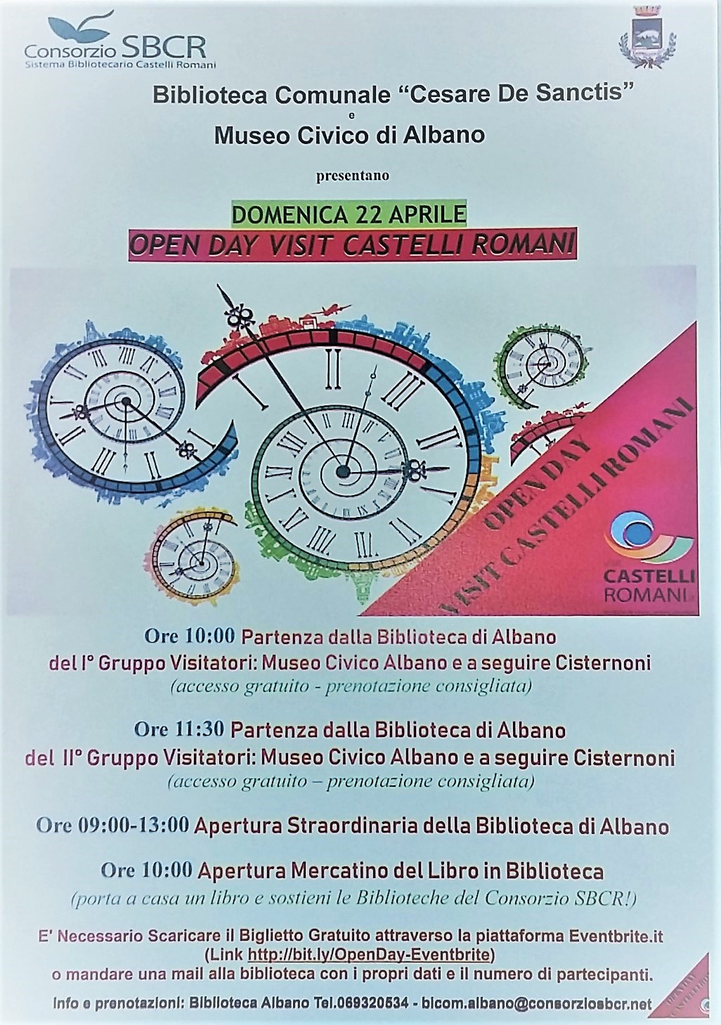 programma degli eventi organizzati ad Albano