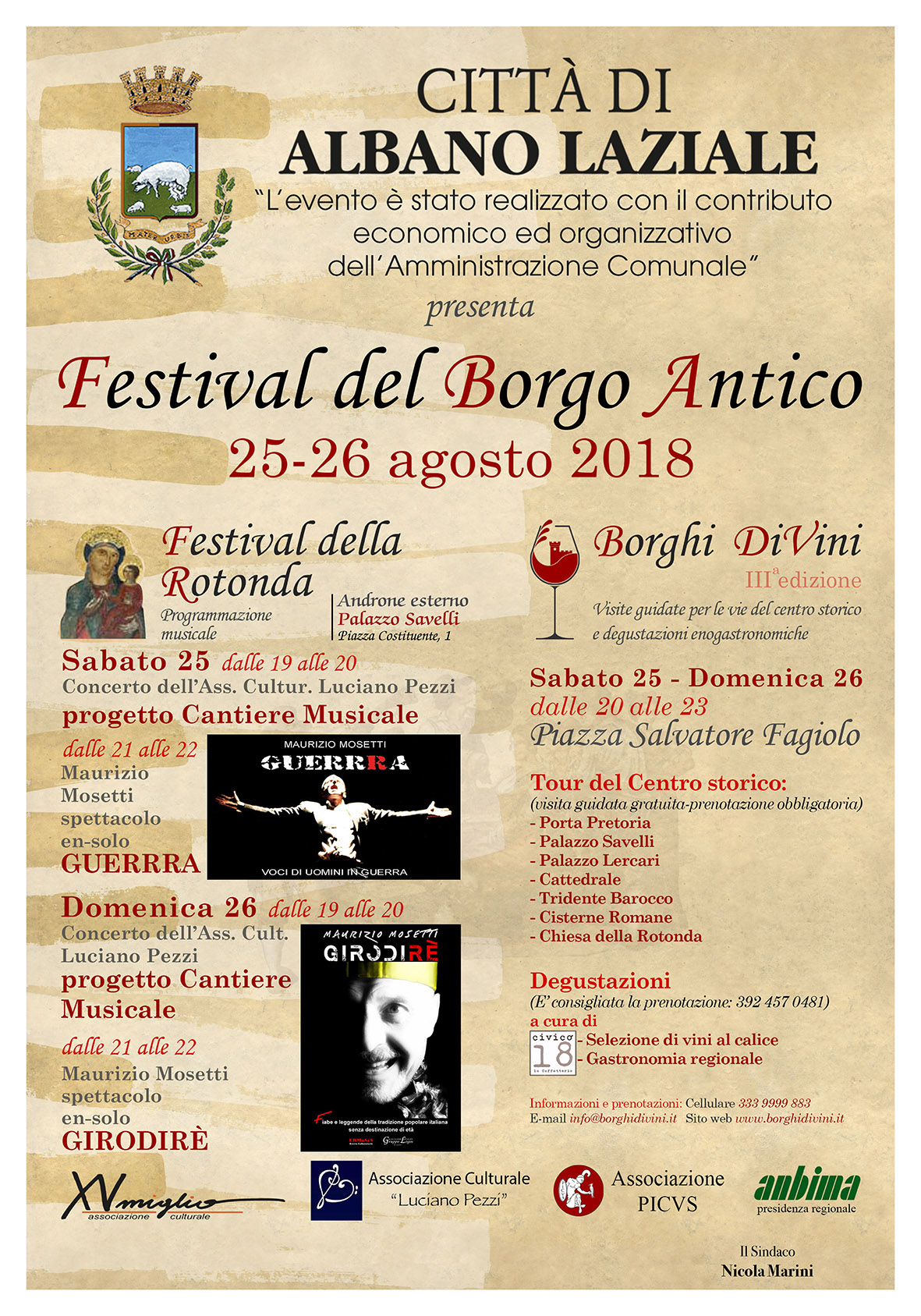 Locandina Festival del Borgo Antico 2018