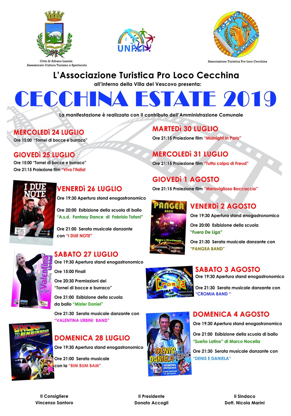 Locandina Cecchina Estate 2019