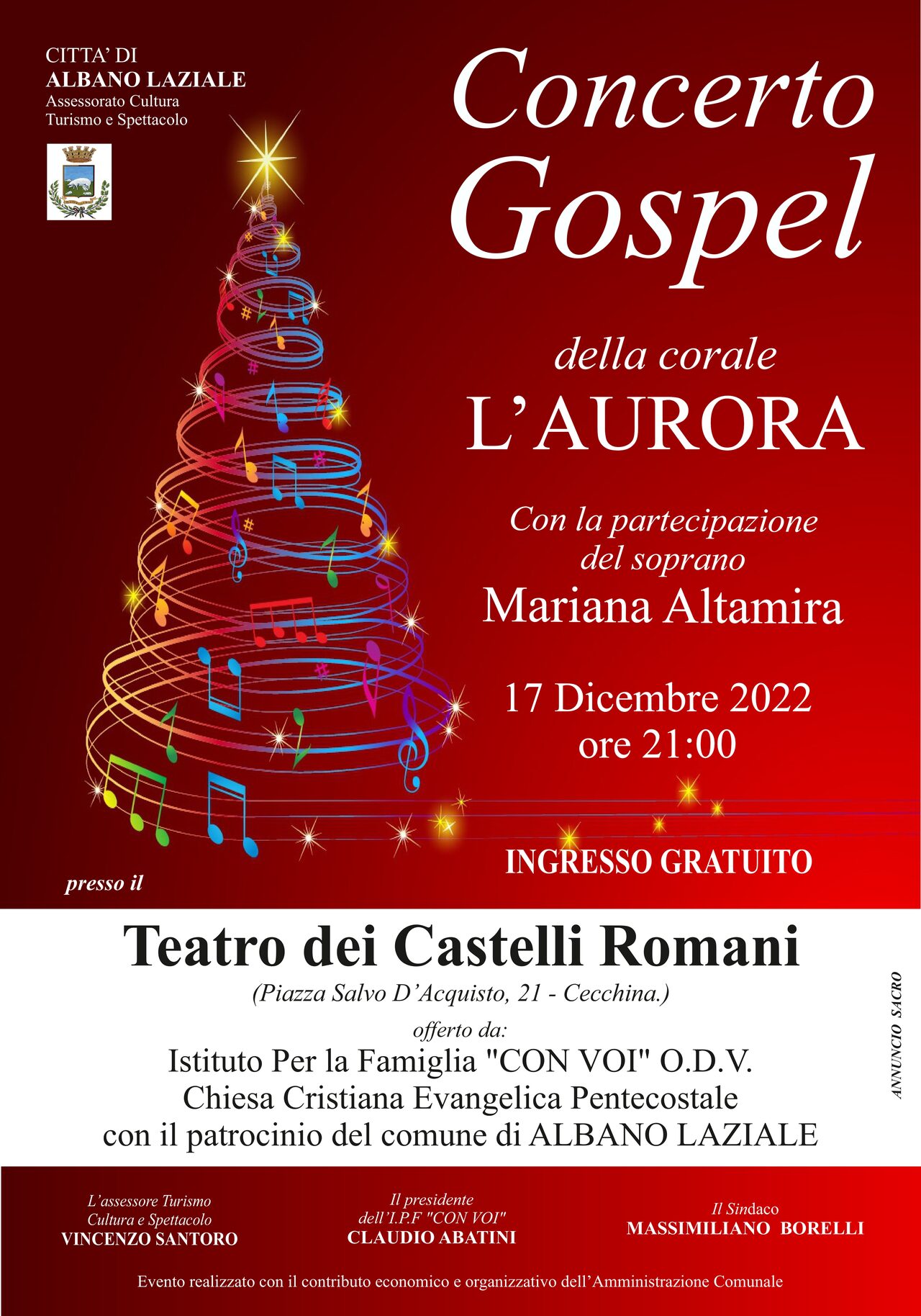 Immagine Concerto Gospel 17 Dicembre 2022