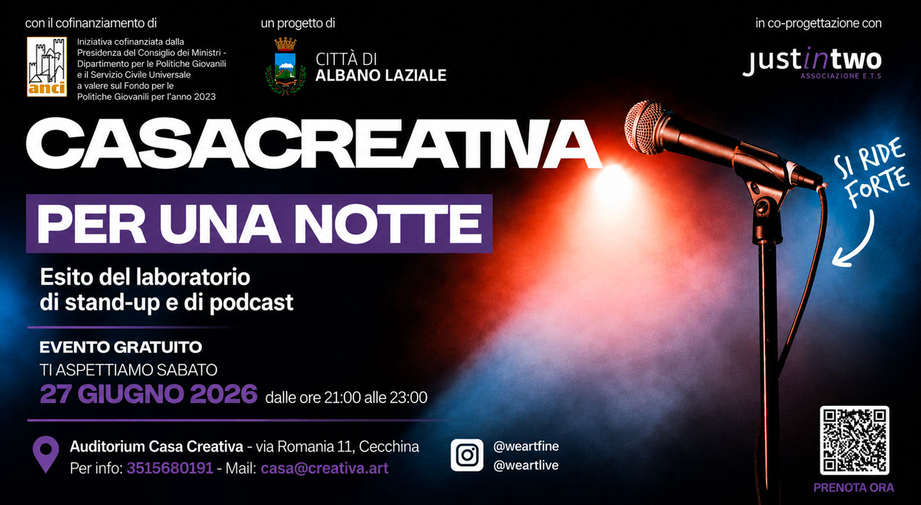 Cover casacreative per una notte