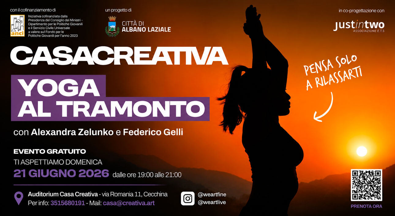 Cover yoga al tramonto